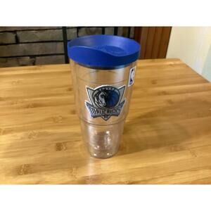 Tervis 24 Oz Clear Insulated Tumbler with‎ Lid Dallas Maverick - 2011